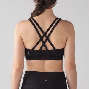 Lululemon Energy Sports Bra Black Sz 6